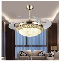Modern Dining Room LED 110-240 VCeiling Fan Lamp restaurant Kitchen Creative ceiling fan with lights Home Lighting Fixtures Lamp