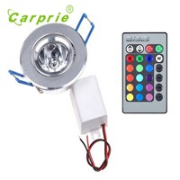 Carprie 3W RGB 16 Colors Changing LED Ceiling Recessed Lamp Bulb Spotlight l70406 DROP SHIP