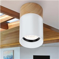 Wood Downlight LED Lights 3W 5W 90-260V Living Room Bedroom Spotlight Ceiling Lamps LED Indoor Modern Home Aisle Lighting