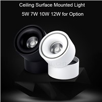 Free shipping 7W 10W 12W surface mounted ceiling spotlight 110-240V rail spotlight warm white for clothes shoes shop lighting