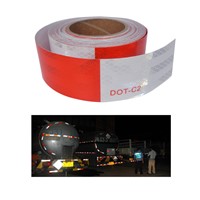 5cmX50m Red and White - DOT-C2 Conspiciuity Tape - COMMERCIAL ROLL  Auto Car/Truck/Trailer/Boat