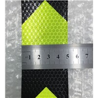 5CM x 10M Fluorescent yellow arrow PET Reflective Tape Reflective Safety Warning Tape for car