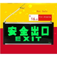 Plug-in electricity style Corridor fire emergency light LED safety export indicator sign vacuation passageway marker light