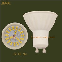 10pc/lot Led Spotlight Lamp Bulb Gu10  Ac85v-265v 9w Epistar Chip Spot Light 0.2w*36PCS 2835SMD Ceramic lamp body