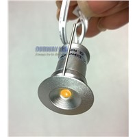 Pack of 6 units cabinet cute light 100lm/w 1WX6pcs dimmable full aluminum small pointlight mini led tiny lamp