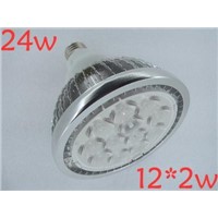 NEW 3pcs/lots Fins shell LENS COVER with nice power,24w e27 12*2w led par light/led par38 lamp bulb,led spotlights