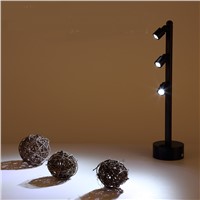 Rechargeable black silver led desk lamps spotlights 2W showcase column lighting 3W jewelry column jade display lamp ZA1110628