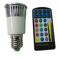 5W RGB E27 LED spot light Remote Control Colorful Change Lighting Lamp X5
