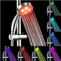2017 New Handheld 7Color LED Romantic Light Water Bath Home Bathroom Shower Head Glow
