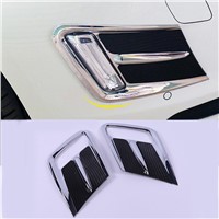 Car styling front fog lamps cover grille slats car fog lights cover decoration ABS Stickers strips for Volvo XC60 2014-2016 Year