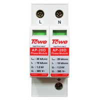 TOWE AP 20D 2P 20kA single phase surge protective device over voltage protector