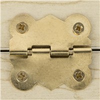15pcs Antique Drawer Jewellery Wood Box Cabinet Door Hasp Lock Hook Latch Butt Hinges For Fittings Furniture