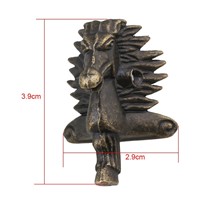 3.9x 2.9cm Horse Head Shape Retro Antique Bronze Wood Case Jewelry Storage Box Feet Leg Corner Protector Pack of 4