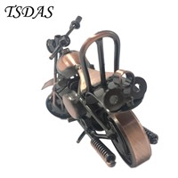 15.5*8.5cm Cool Bronze Motorcycle Model Metal Crafts For Home Decor Model 2017 New Year Articles