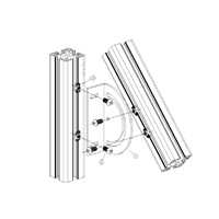 3030 4040 Aluminum Profile Joint Angle Bracket with Free Angle Degree