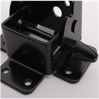 Hardware chair Corner Brackets black Folding hinge of table leg 4pcs