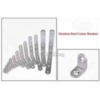 Wholesale 300PCS/lot Stainless Steel Right Angle Corner Brackets L Shape Metal Furniture Fittings 90 Degree Frame Board Support