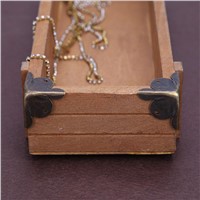 12Pcs/Set Hardware Antique iron Jewelry Gift Box Wood Case Decorative Feet Leg Corner Protector