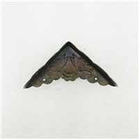 Triangle Corner ,Wooden Box Corners,Furniture Protector,Decor For Wooden Box,Pattern Carved Protectors,Ancient Bronze Tone,42mm