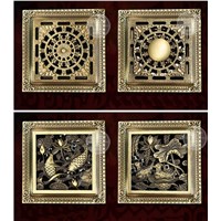 New Arrival 12*12cm Antique Brass Flower Carved Bathroom Balcony Square Floor Drain /bathroom shower hair trap cover