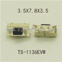 50PCS High quality SMT 2PIN Tactile Tact Push Button Micro Switch Momentary 3X6X3.5MM Side Push
