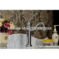 single lever basin mixer tap faucet chrome color two handle ceramic disc lavatory high grade brass copper hotel bathroom classic