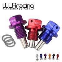 WLRING - M12x1.5 M12x1.25 M14x1.5 Magnetic Oil Drain Plug &amp;Oil Drain Sump Nut (A lot of colors available) ODP12125/1215/1415