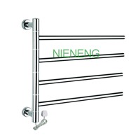 Low Freight Rotatable Stainless Steel Electric Wall Mounted heated Towel Rail and Towel Racks Towel Warmer, 50W