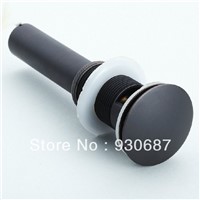 Classical Oil Rubbed Bronze Bathroom Bouncing Type Soild Brass Water Water Drainage WIthout Spillway Hole