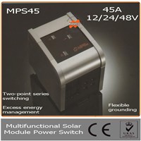 45A 12/24/48V Solar Module Power Switch with LED, Auto Identification System &amp;amp;amp;Temperature Compensation for off grid solar system