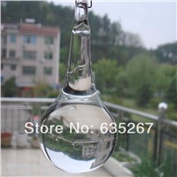 2pcs/lot ,45x115mm crystal water drop pendant  ,crystal glass chandelier pendant for DIY curtain , chandelier parts