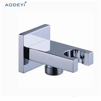 Brass Wall Mounted Hand Held Shower Holder Shower Bracket &amp;amp;amp; Hose Connector Wall Elbow Unit Spout Water Inlet Angle Valve