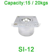 SI-12 Steel ball transfer unit bearing roller SI12 flange mounting 20kgs heavy load capacity duty Ball Bearing Wheel Caster