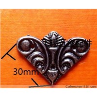 50Pcs Furniture Hardware Antique wooden decorative fillet corners four corners alloy butterfly angle small angle triangle gusset