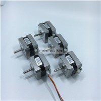 5 pcs / lots 17HS3401  4-lead Nema17 Stepper Motor 42 motor for 3D printer  1.3A CE ROSH ISO CNC Laser Grind Foam Plasma Cut