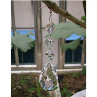 20 pieces/lot, 5 inches Hanging Crystal Glass Wedding Garland strand with Pendant 14 mm Octagon Beads + angle tearPendant