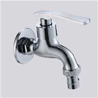 Bibcocks Chrome Brass Washing Machine Faucet Wall Mounted Pool Sink Tap Also For Garden Use Outdoor Bathroom Taps ZJ-6207