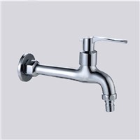 Bibcocks Chrome Brass Washing Machine Cold Faucet Wall Mounted Tap Small Garden Use Faucet Outdoor Bathroom Taps ZJ-6203