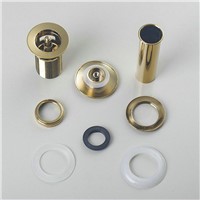 Wonderful Golden Polished 5703 Construction &amp;amp;amp; Real Estate Faucet Accessories With Overflow Pop Up Drain Sink Waste Drain