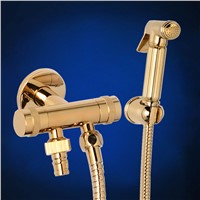 Bidets Single Cold Angle Copper Bathroom Toilet Shower Blow-fed Spray Gun Nozzle Bidet Faucet Garden Use Car Wash 8898