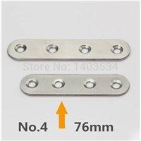2pcs 76*18mm stainless steel 180 degree angle bracket satin finish frame board support