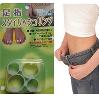 2Pairs Upgrade Silicon Double Toe Ring Spa Foot Massage Relaxation Popular Fitness Toe Ring Health Care Pedicure Toe Separator