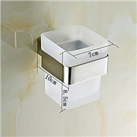 Bathroom accessories Single tooth cup holder bathroom cup rack Square Single tumbler Tooth Cup Holder