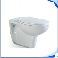 COMPACT SHORT PROJECTION WALL HUNG TOILET PAN CHROM PLATED SOFT CLOSE SEAT L101