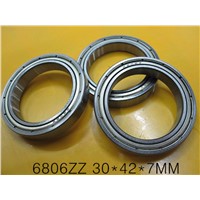 20pcs/lot  6806ZZ  thin wall bearing  6806  6806Z 61806ZZ  shielded ultra-thin deep groove ball bearings 30x42x7 mm