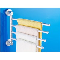 New Arrival Bathroom Kitchen Space aluminum Towel Racks 4 Movable Rod Towel Holder Clothes Towel Rack