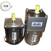 AC 220V 40W Single phase gear motor, Constant speed motor with gearbox. AC gear motor,