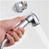 New products Toilet Hand Held BRASS Bidet Shattaf Cloth Diaper Sprayer with 59-inch Extra Long Hose and Bracket Holder, Chrome