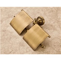 Wall Mounted Antique Copper Double Roller Paper Holder  Bathroom Accessories