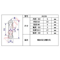 10pcs/lot 5*23*6 Miniature Bearing Shower room pulley wheels shower room roller high quality bearing steel wear-resistant wheels